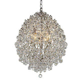 Asfour Crystal - Empire Chandelier - 8 Bulbs - Chrome - Pear Clear